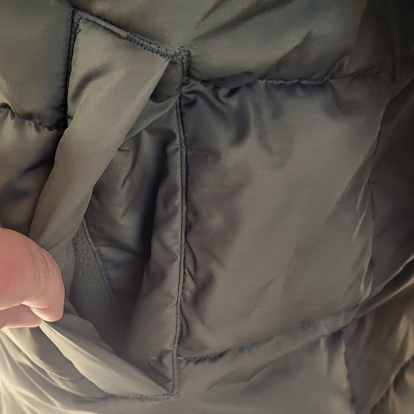 Gap Long Midi Length Olive Green Puffer Jacket - Picture 8 of 13